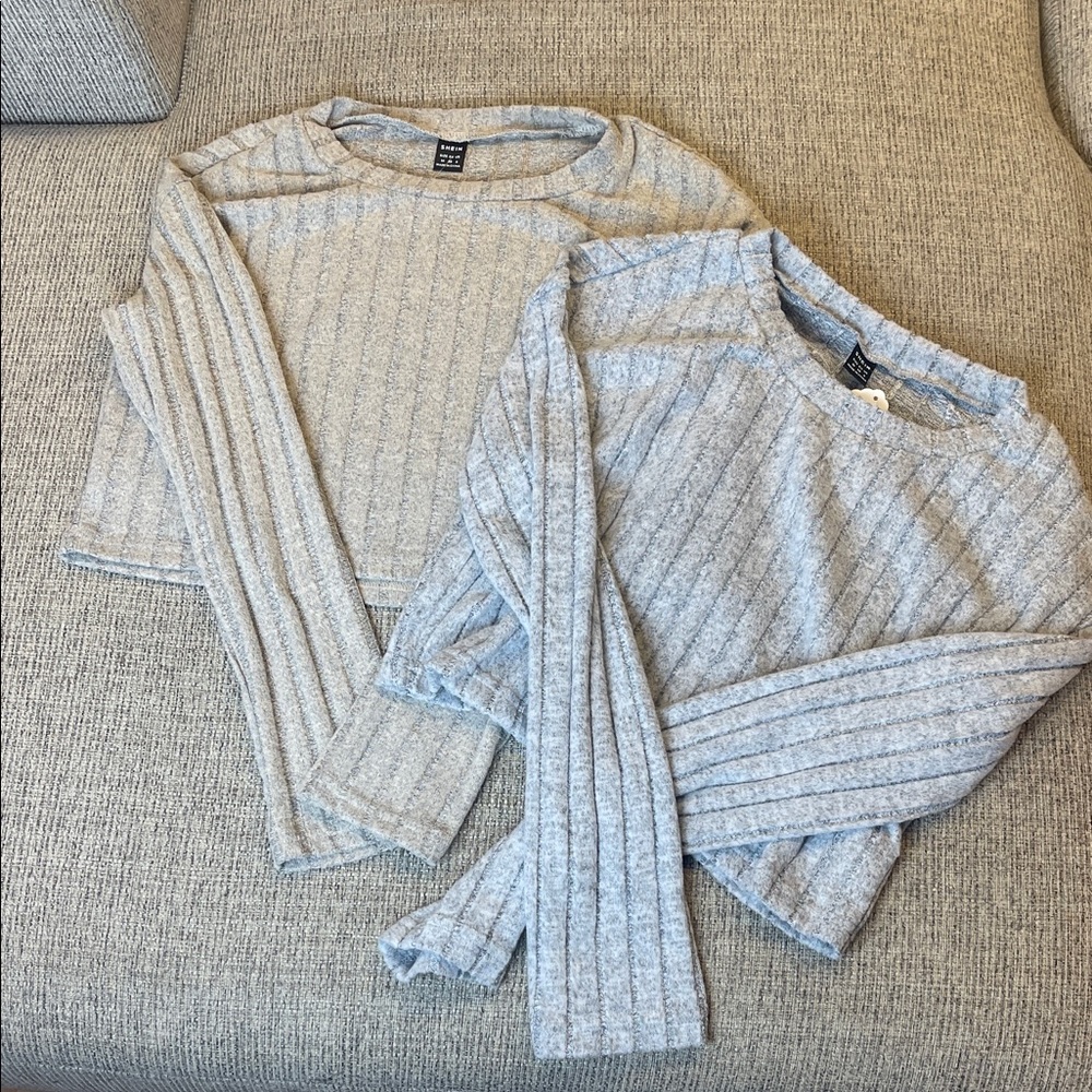 Cropped Ribbed Sweaters
